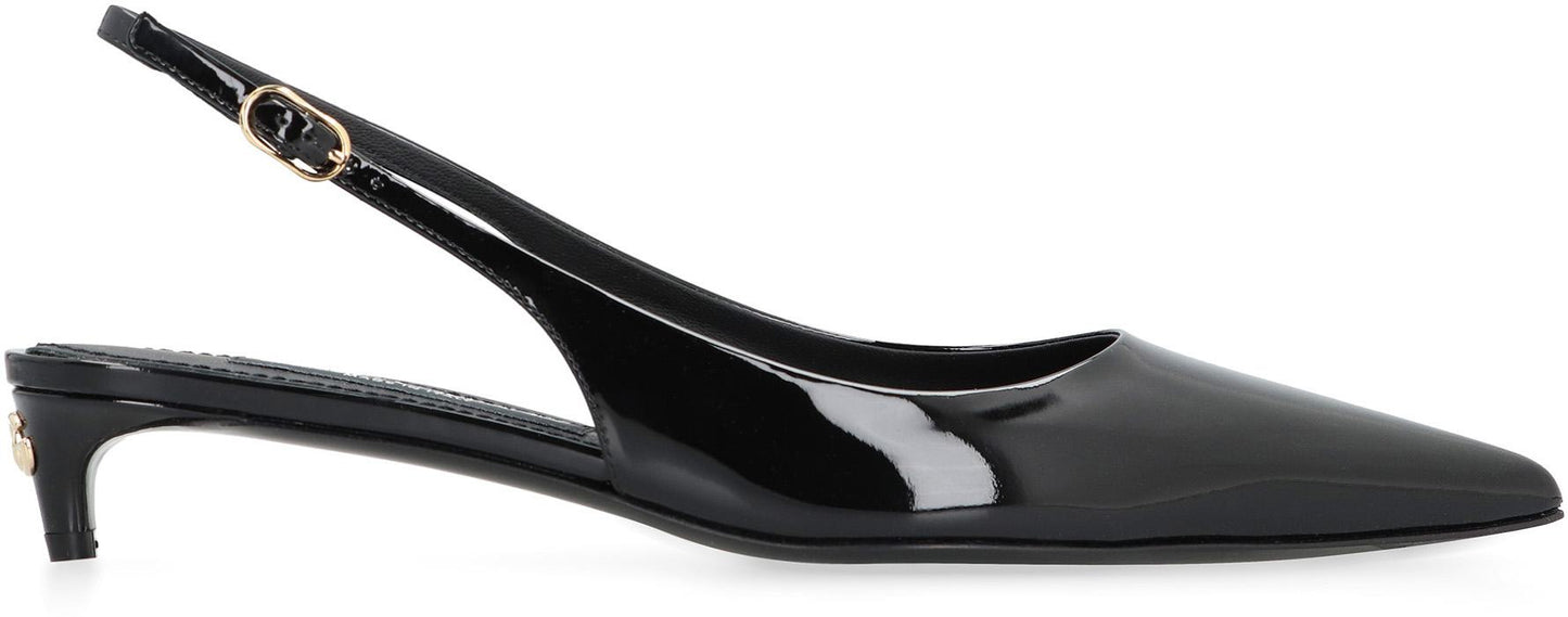 Dolce & Gabbana Leather Slingback Pumps
