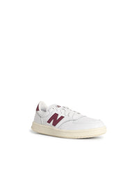 New Balance 'T500' White Leather Sneakers