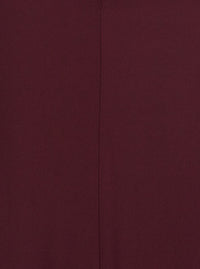 Bordeaux Midi Dress With Cape Sleeves And Cut-Out On The Front In Tech Fabric Woman