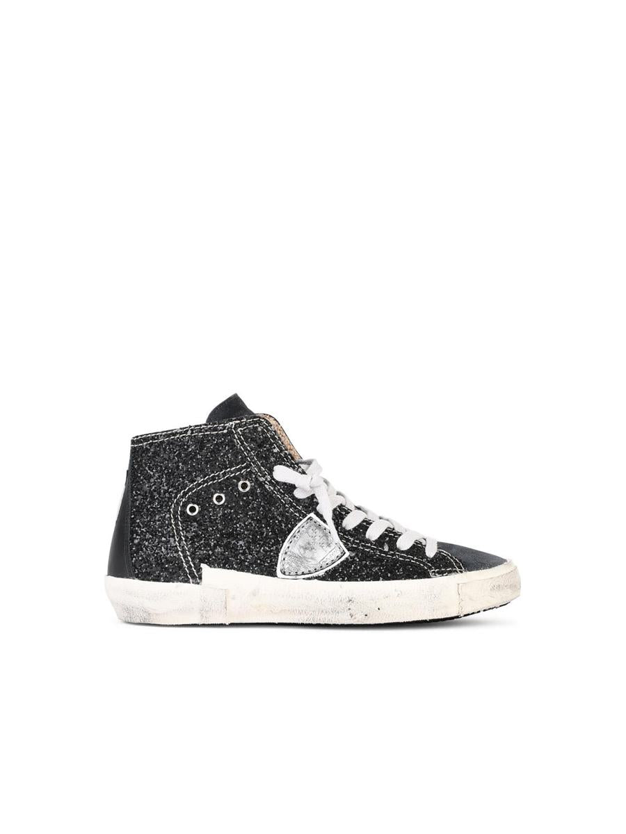 Philippe Model 'Prsx' Black Suede Blend Sneakers