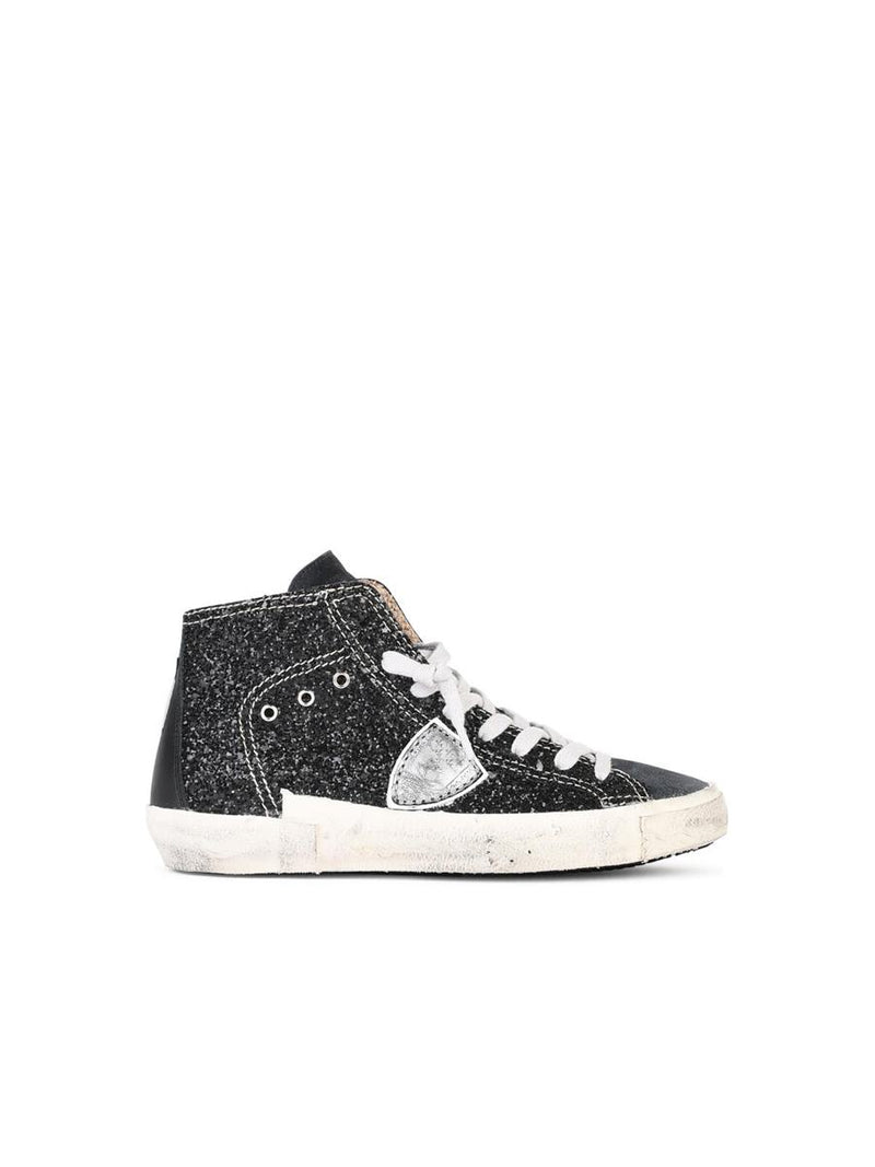 Philippe Model 'Prsx' Black Suede Blend Sneakers