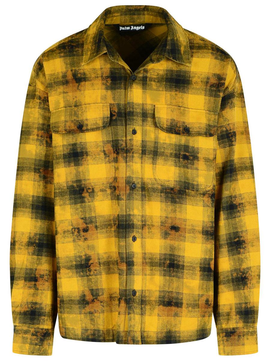 Palm Angels 'Army Green' Cotton Blend Shirt