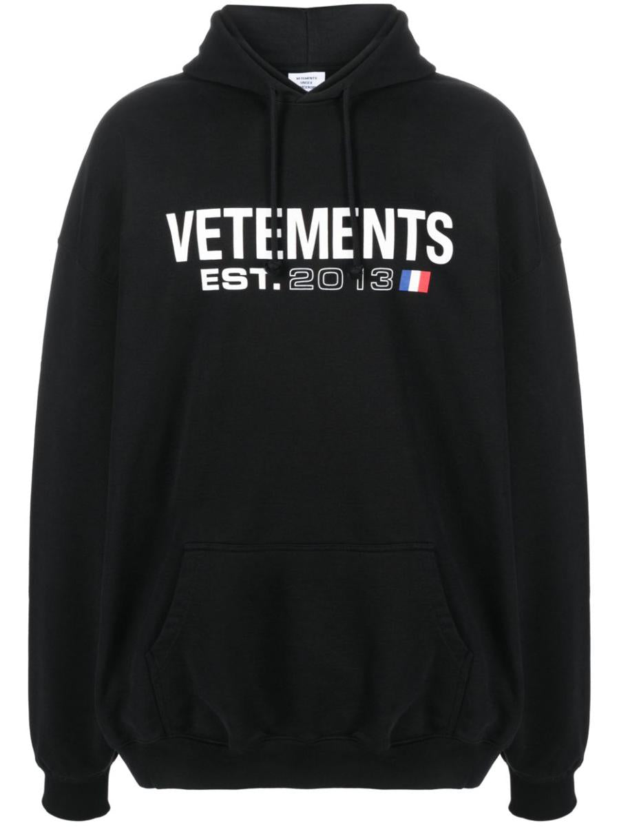 Vetements Logo Cotton Hoodie