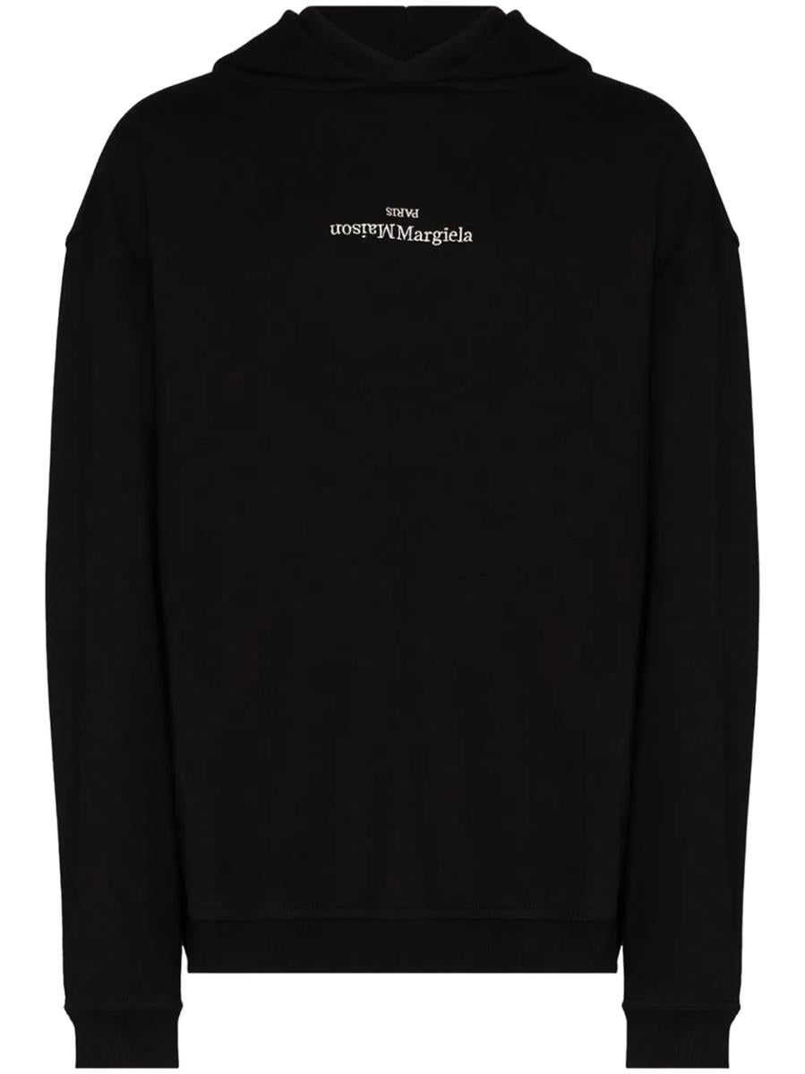 Maison Margiela Logo-Embroidered Cotton Hoodie