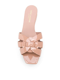 Saint Laurent Tribute Leather Flat Sandals