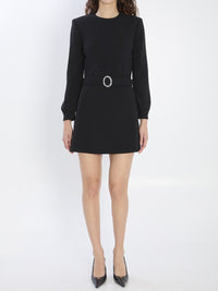 Mini Dress With Neckline In Sablé