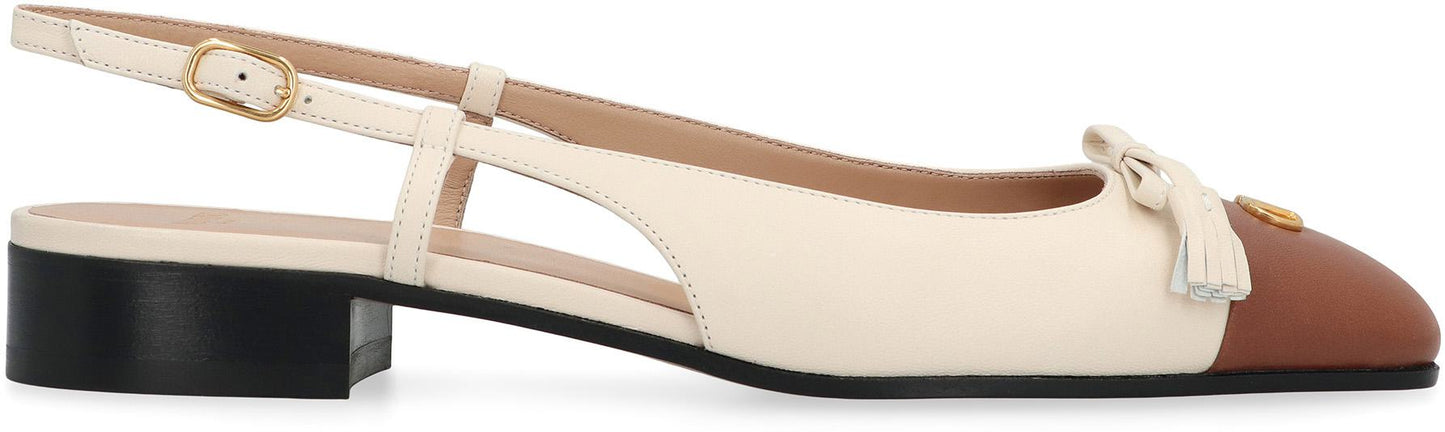 Valentino Garavani Valet Du Roi Slingback Ballet Flats