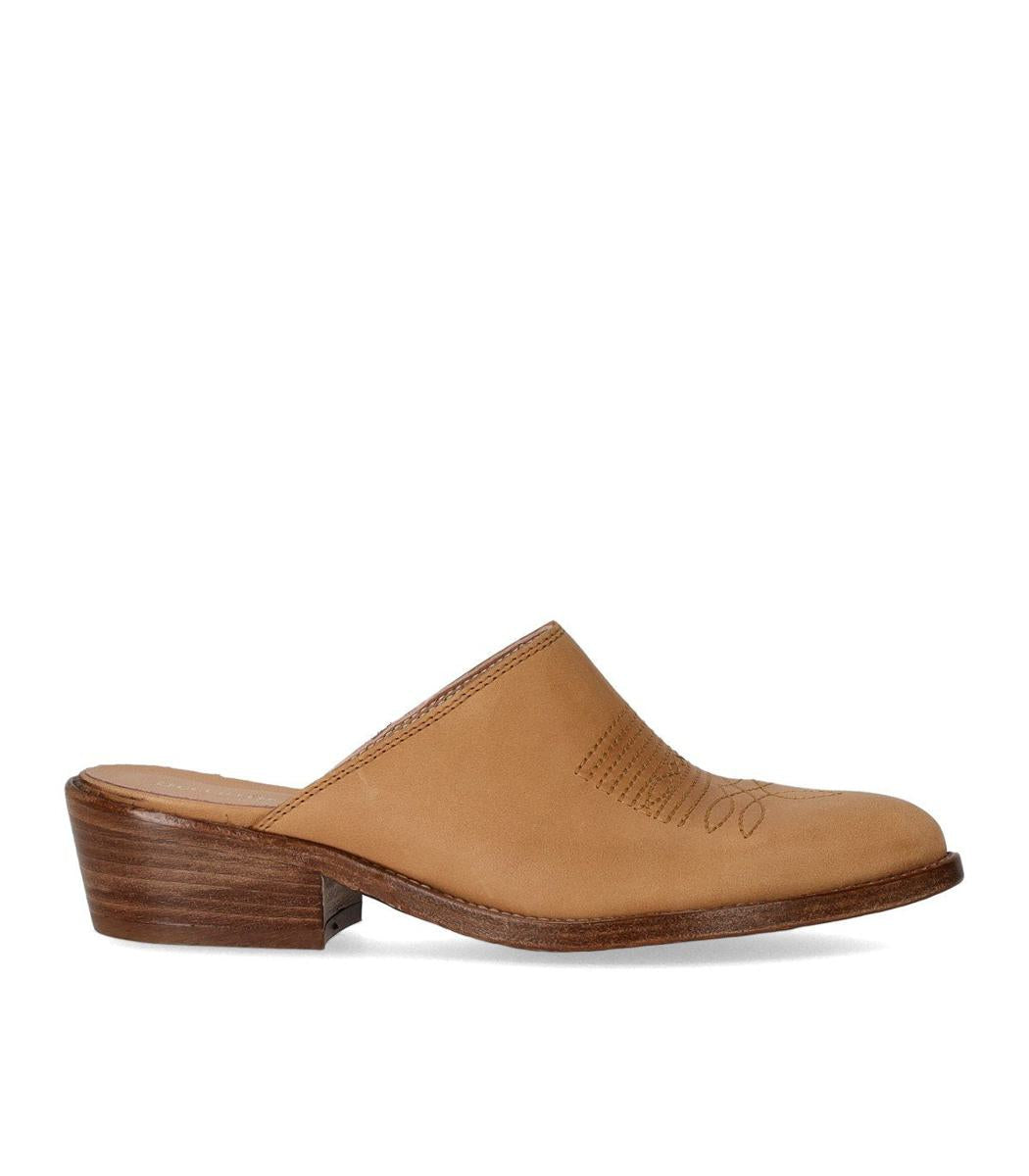 Duccio Del Duca Maverik Western Tan Mule