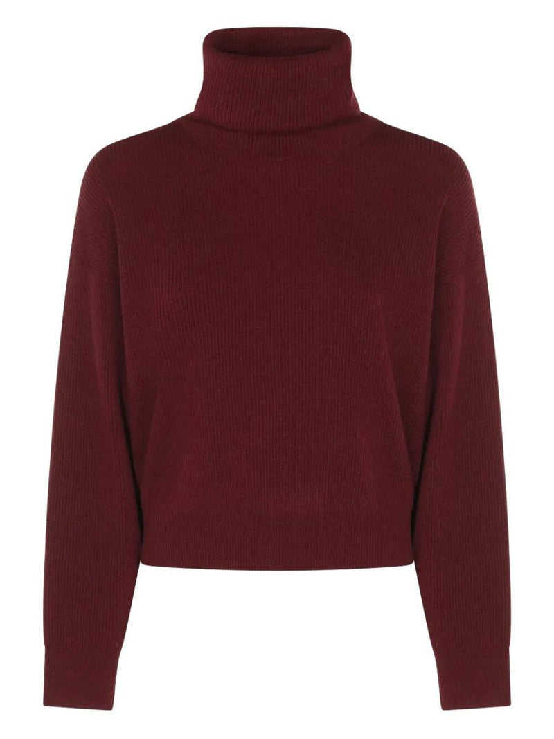 Brunello Cucinelli Cashmere Blend English Ribbed Turtleneck Sweater Clothing