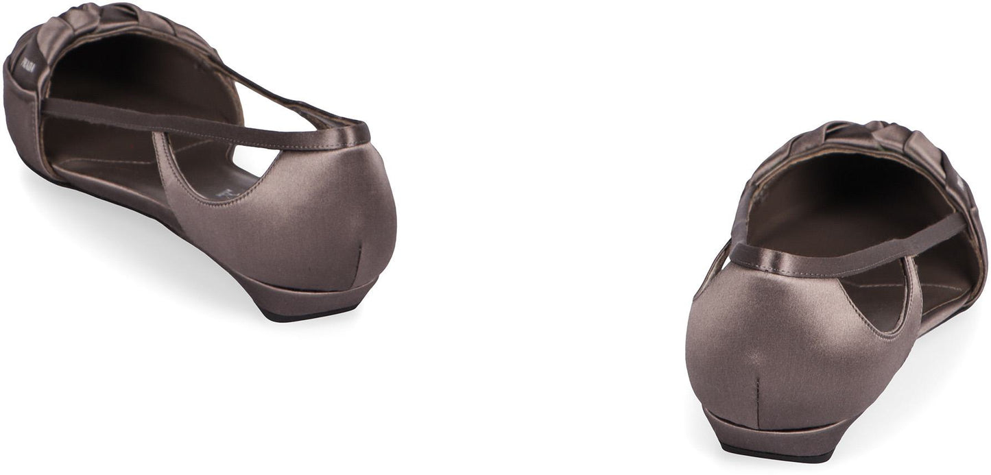 Prada Satin Ballet Flats