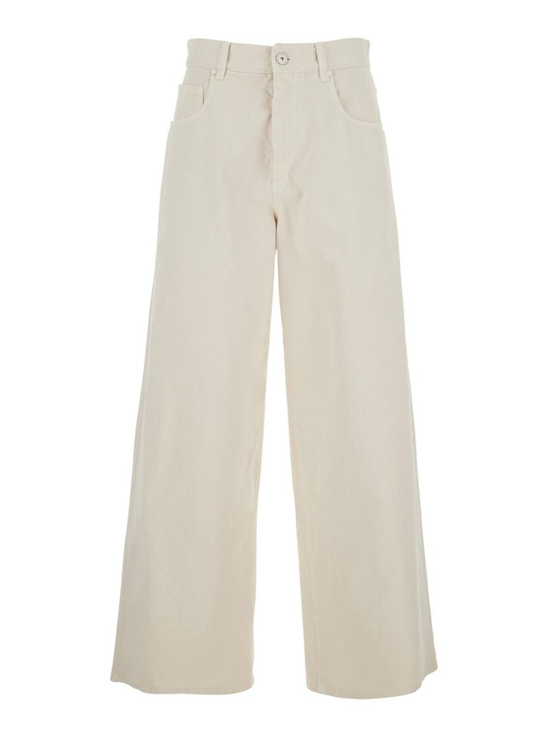 Brunello Cucinelli Wide Leg Jeans