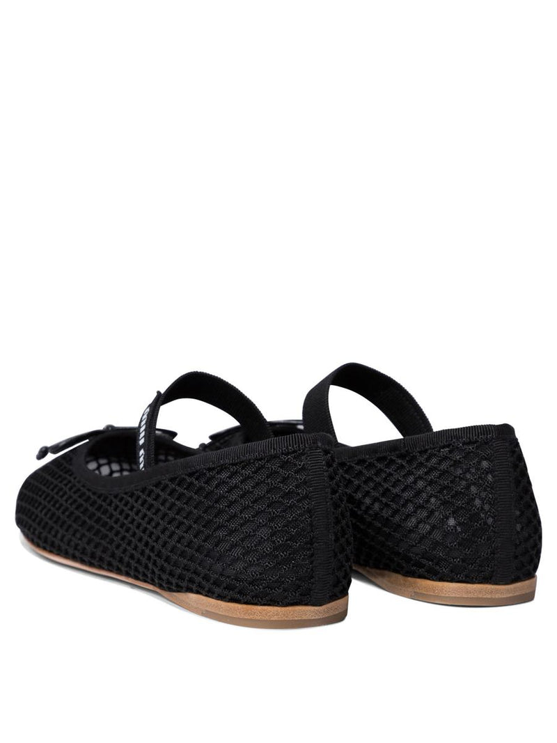 Miu Miu Mesh Fabric Ballet Flat