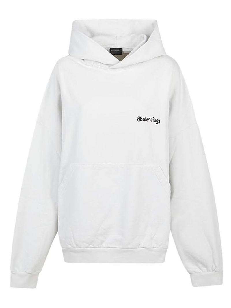 Balenciaga Bb Corp Cotton Hoodie