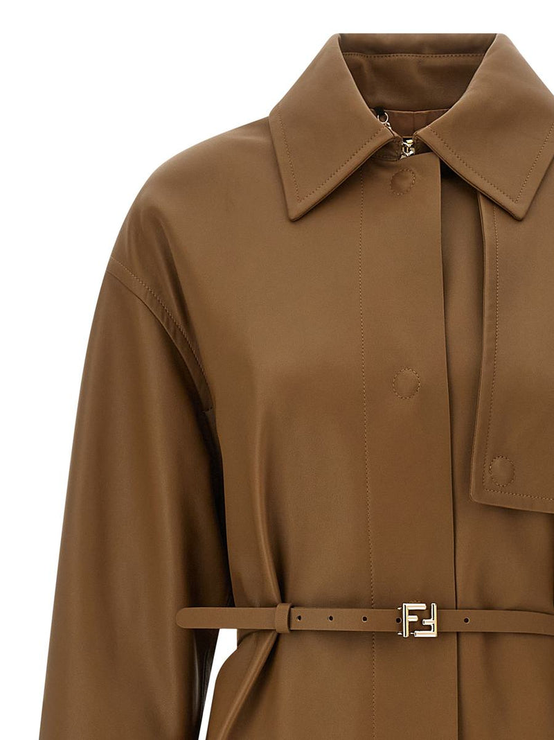 Fendi Nappa Trench Coat