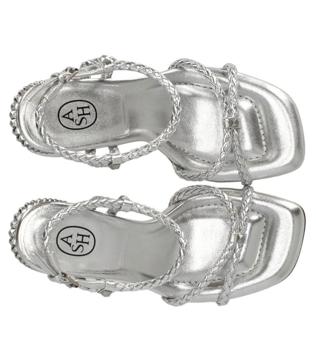 Ash Lola Bis Silver Heeled Sandal