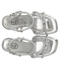 Ash Lola Bis Silver Heeled Sandal