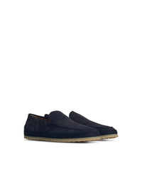Tod'S Blue Suede Loafers