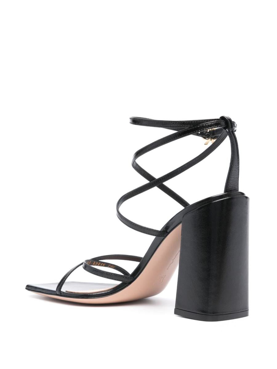 Gianvito Rossi Nuit Leather Heel Sandals