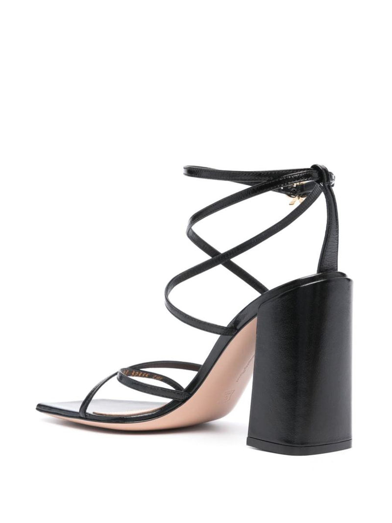 Gianvito Rossi Nuit Leather Heel Sandals