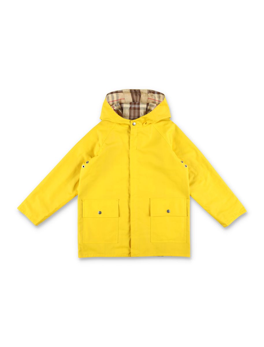 Burberry Kids Kid - Reversible Check Cotton Coat