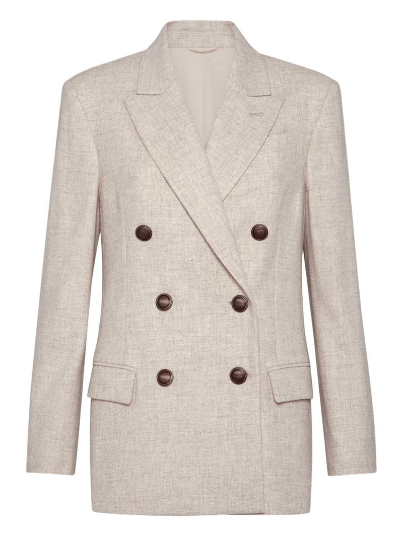 Brunello Cucinelli Wool Double-Breasted Jacket