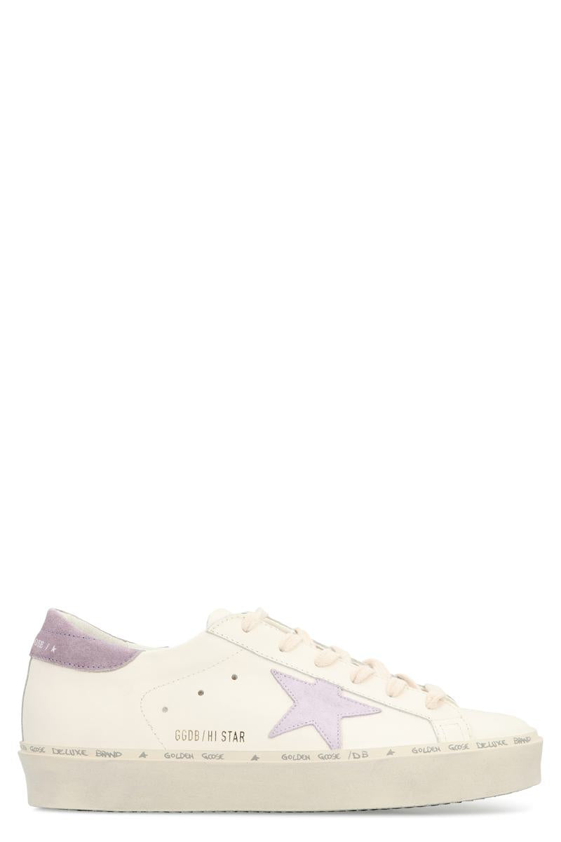 Golden Goose Hi Star Leather Platform Sneakers