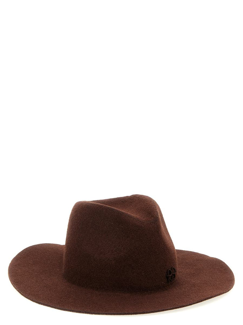 Ruslan Baginskiy 'Monogram-Embellished Fedora' Hat