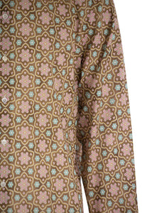 Fedeli Printed Stretch Cotton Voile Shirt