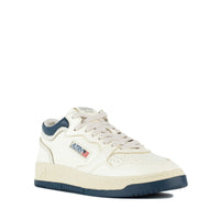 Autry Sneakers Med-Way Mid In White And Blue Leather
