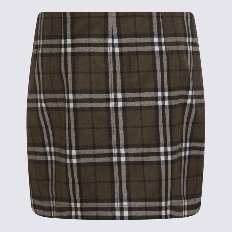 Burberry Brown Wool Skirt
