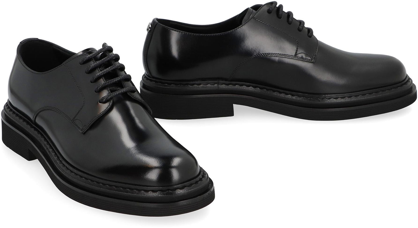 Dolce & Gabbana Leather Lace-Up Derby Shoes