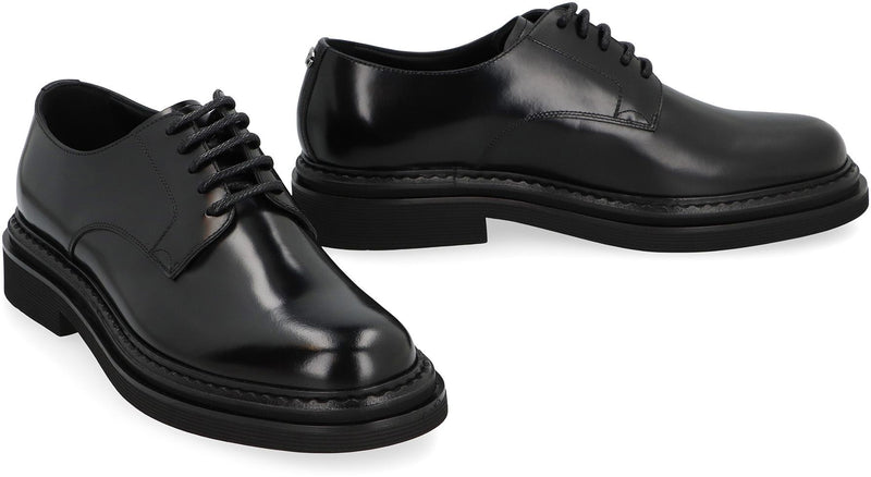 Dolce & Gabbana Leather Lace-Up Derby Shoes