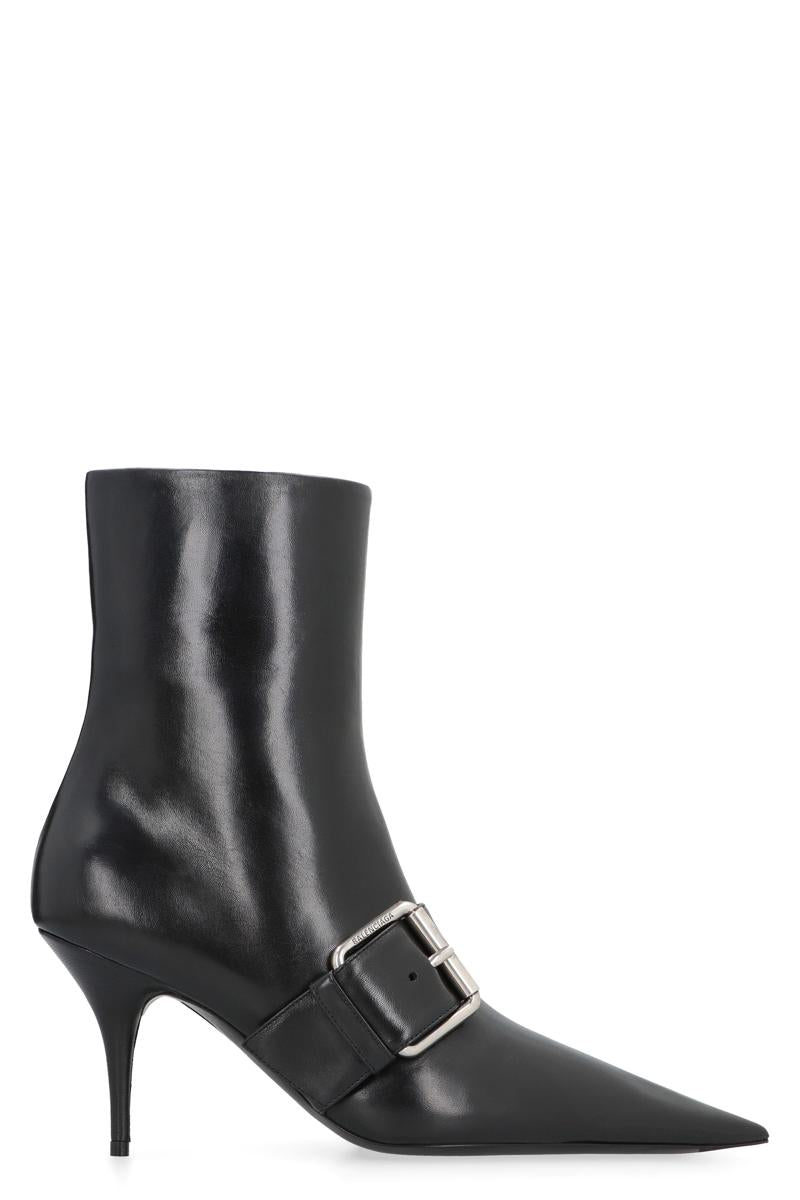 Balenciaga Knife 80 Leather Ankle Boots