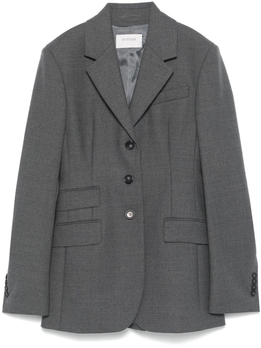 Sportmax Wool Single-Breasted Jacket