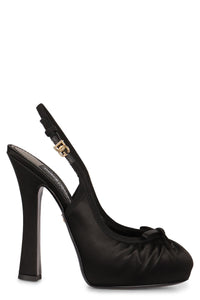 Dolce & Gabbana Satin Slingback Pumps