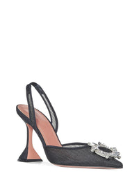 Amina Muaddi Begum Mesh Sling 95 Décolleté