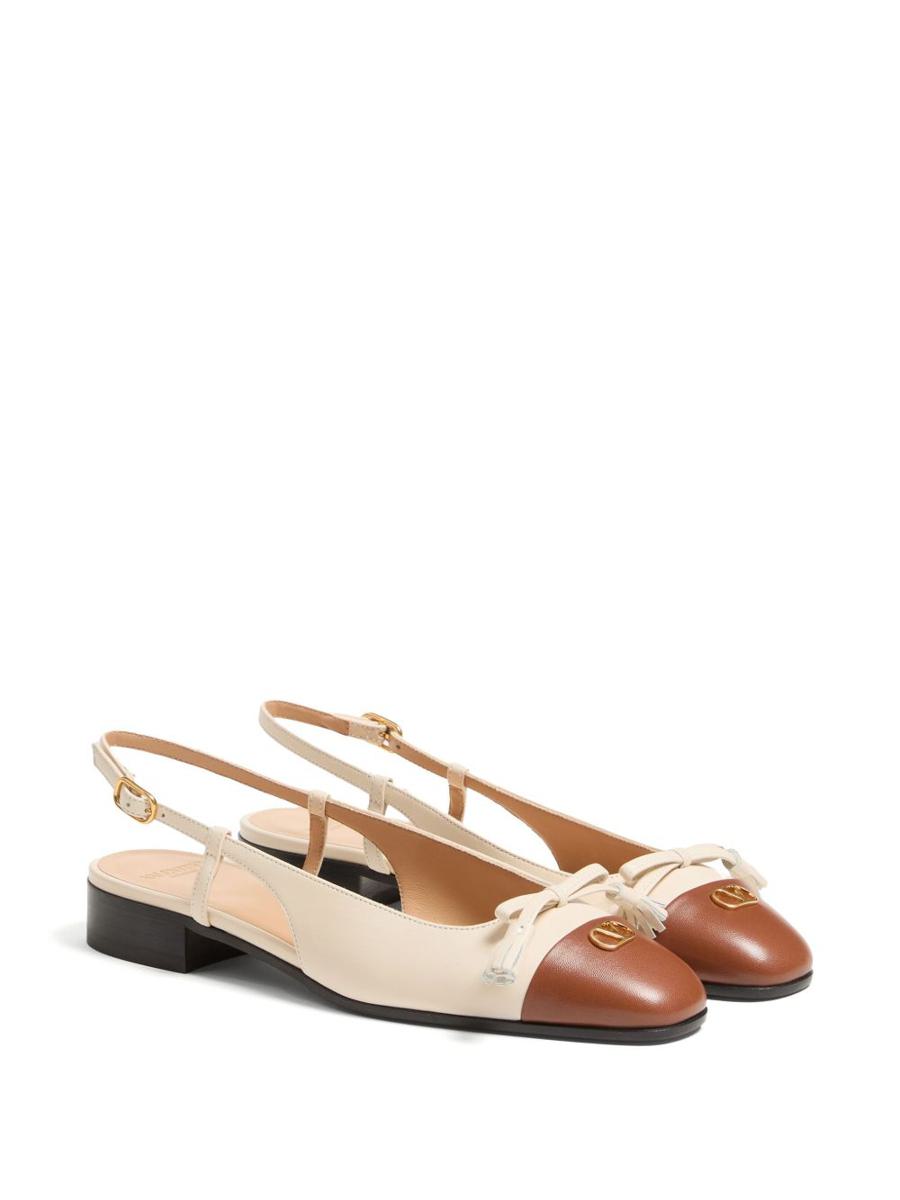 Valentino Garavani Valet Du Roi Leather Ballet Flats