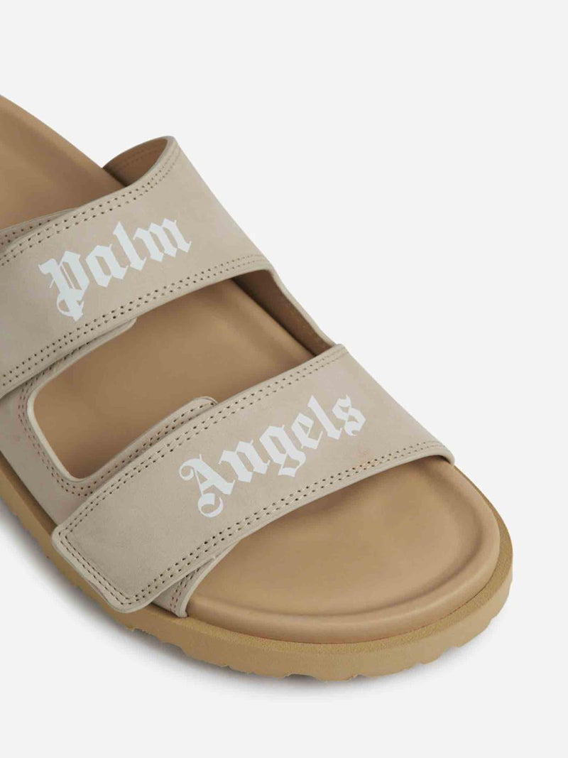 Palm Angels Logo Nubuck Sandals