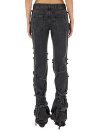 Alexander McQueen Jeans With Knotted Detail