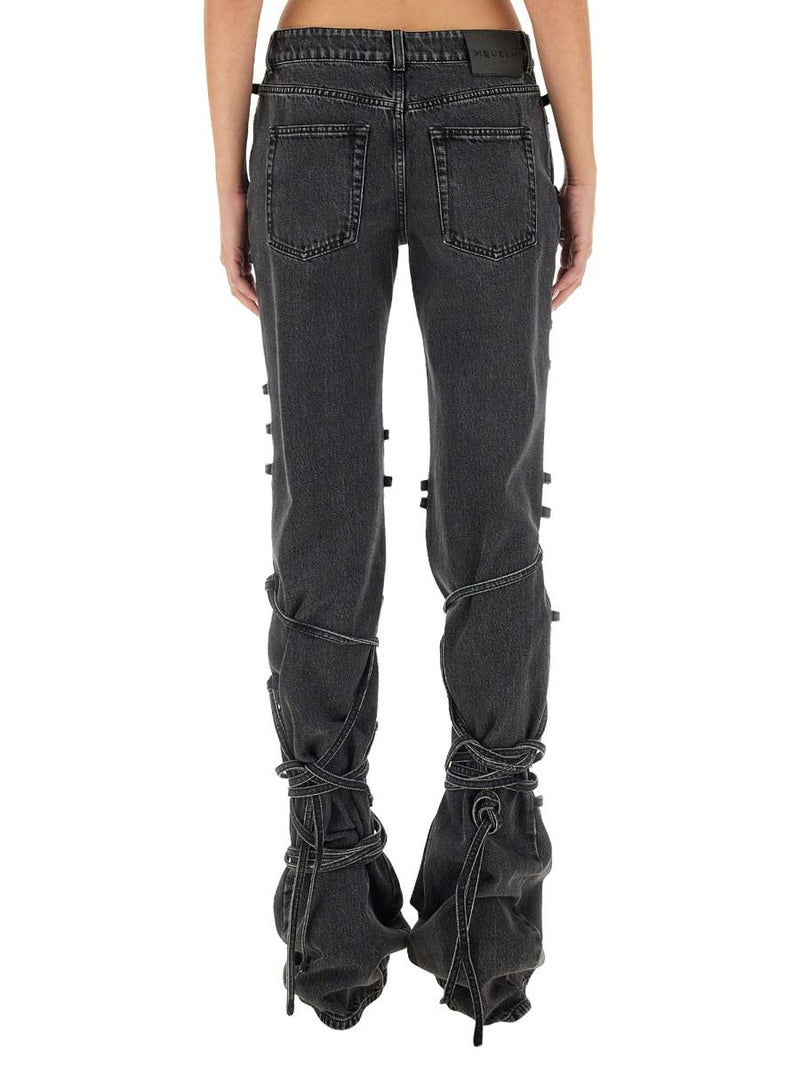Alexander McQueen Jeans With Knotted Detail