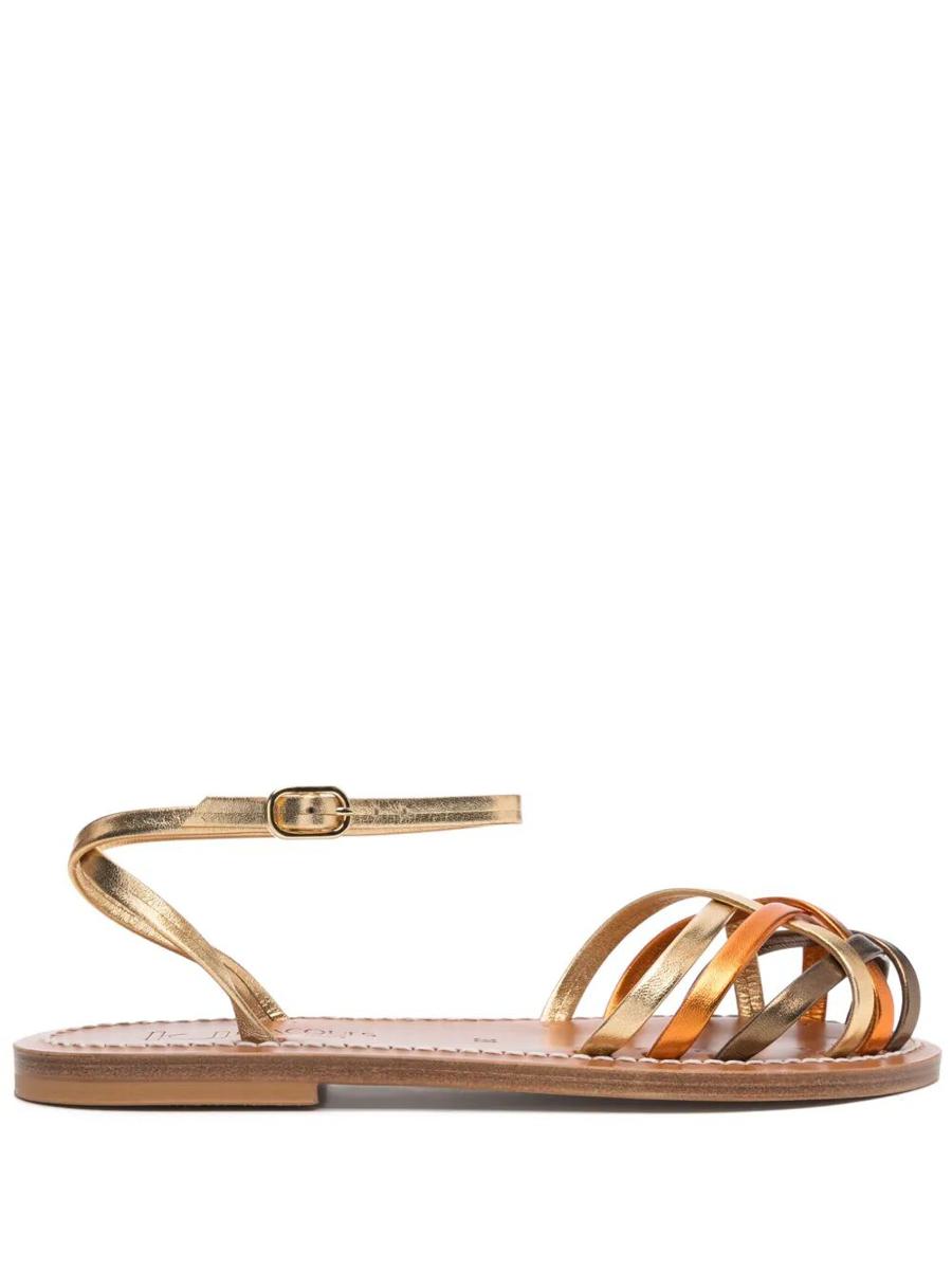 K.Jacques Demetria Metallic Sandals Shoes