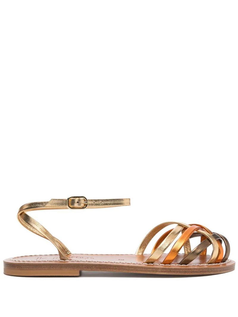 K.Jacques Demetria Metallic Sandals Shoes