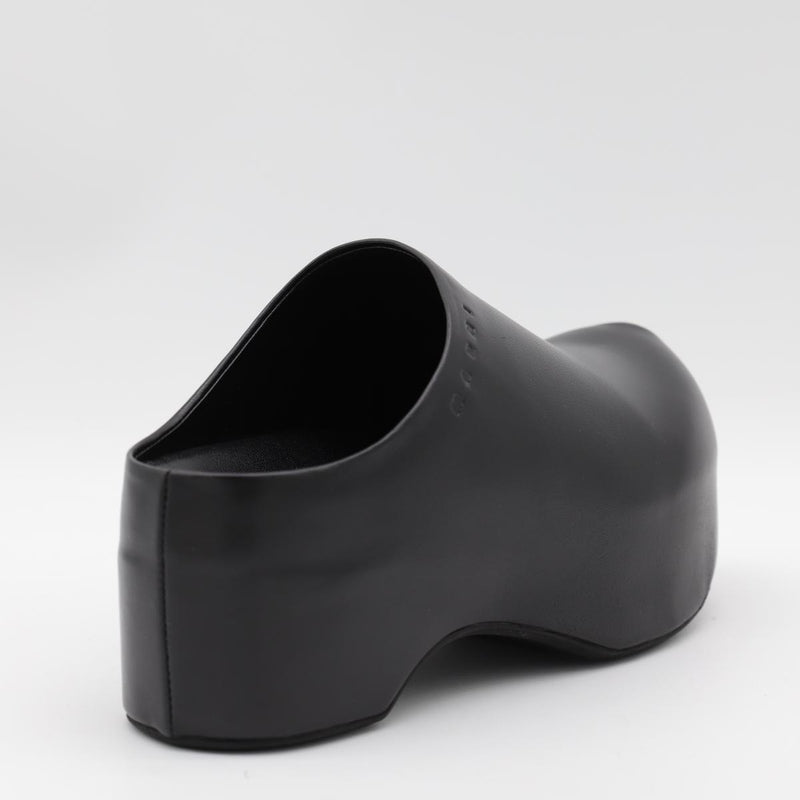 Marni Black Leather Sandals