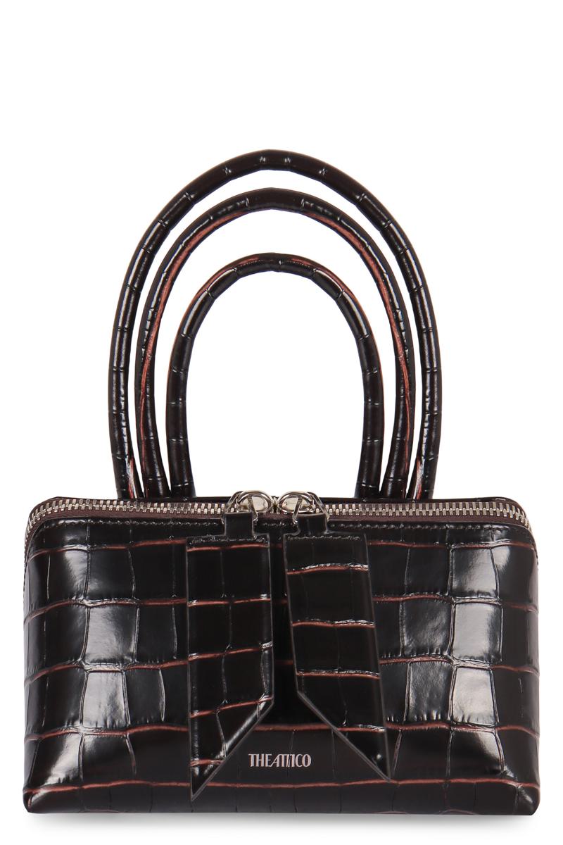 The Attico Mini Bag Friday In Printed Leather