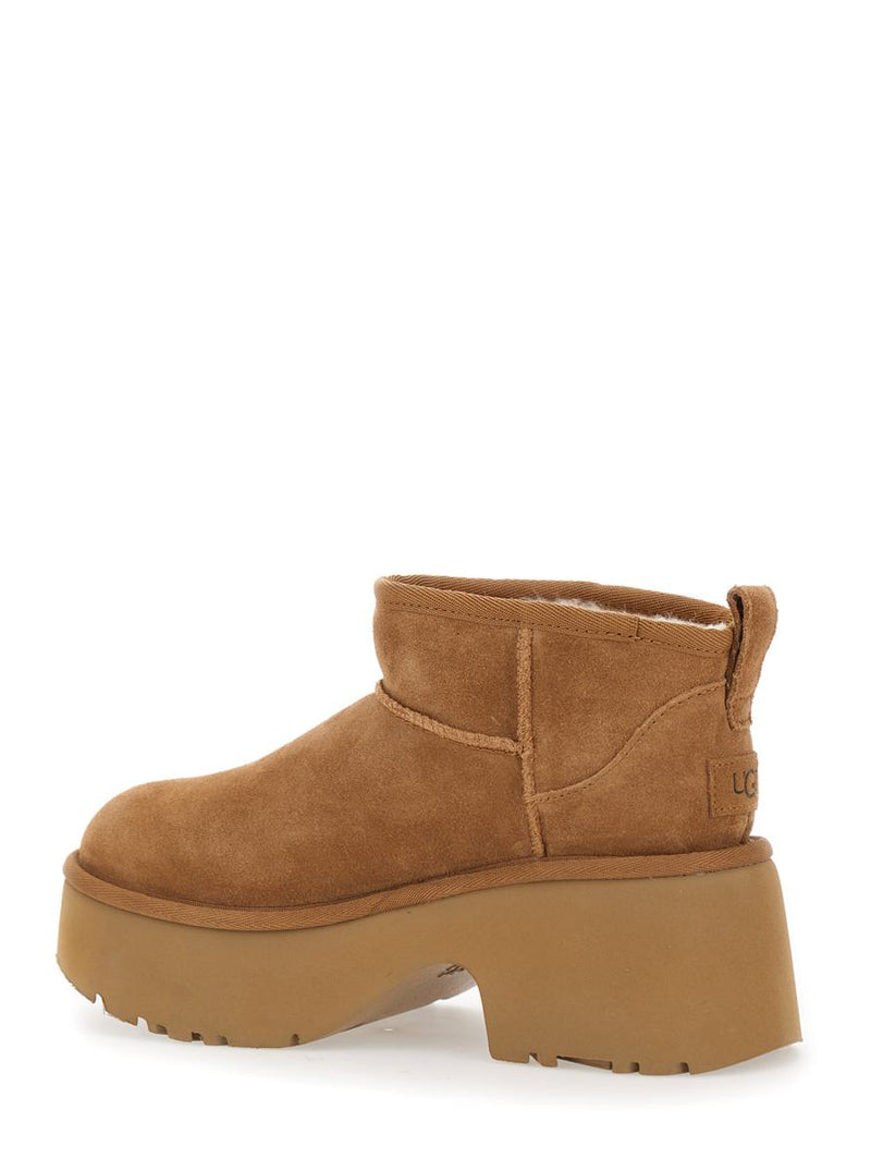 Brown 'Ultra Mini New Heights' Boots In Suede Woman