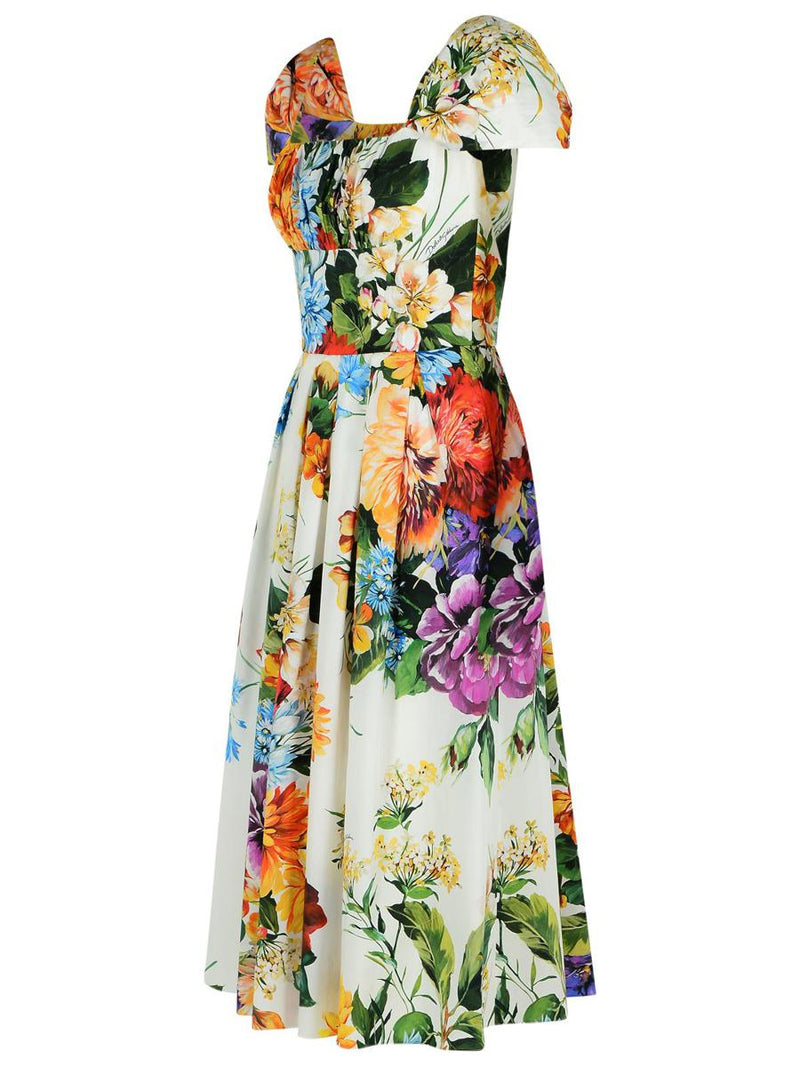 Dolce & Gabbana 'Floral' Multicolor Cotton Dress
