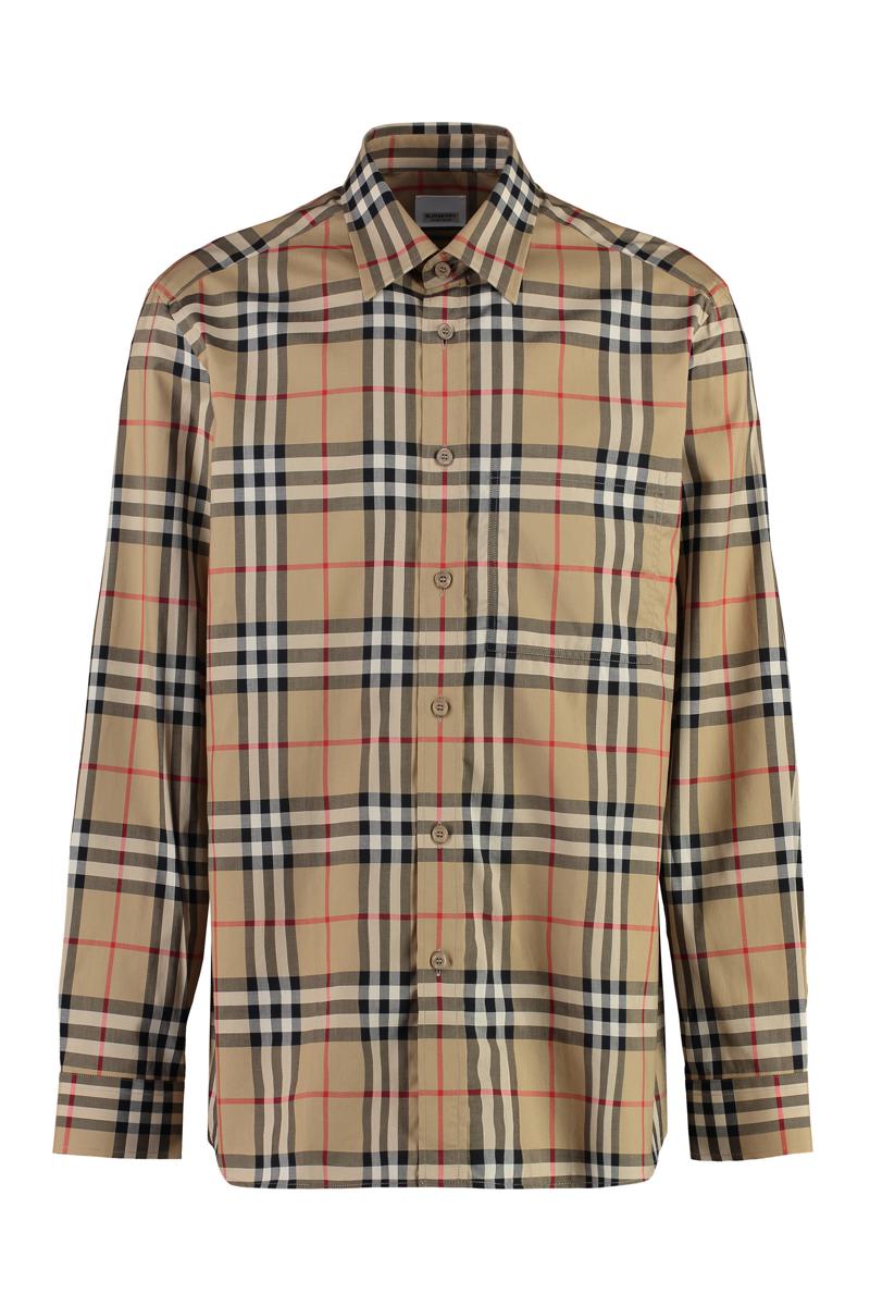 Burberry Check Print Cotton Shirt