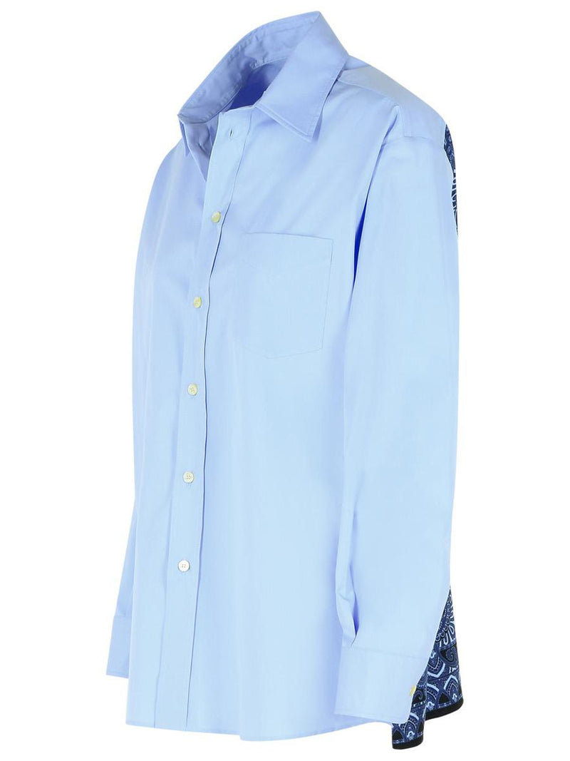 Etro Blue Cotton Shirt