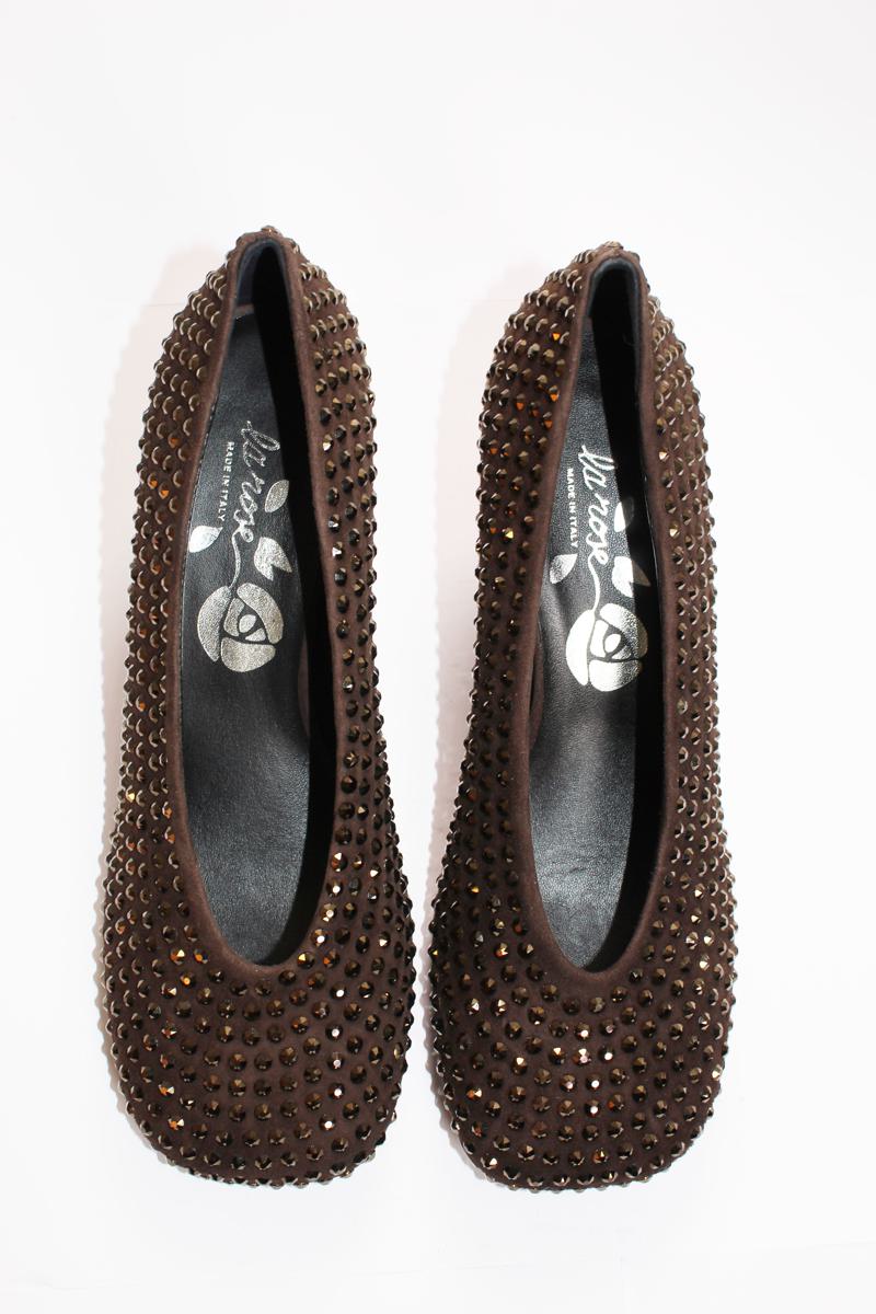 La Rose Pumps Crystal Brown