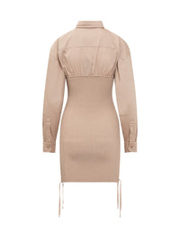 Andreādamo Ribbed Midi Dress